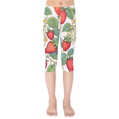 Strawberry-fruits Kids  Capri Leggings 