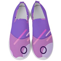 Colorful Labstract Wallpaper Theme Men s Slip On Sneakers
