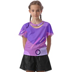 Colorful Labstract Wallpaper Theme Kids  Front Cut T-shirt