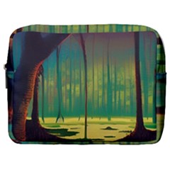 Nature Swamp Water Sunset Spooky Night Reflections Bayou Lake Make Up Pouch (large) by Posterlux