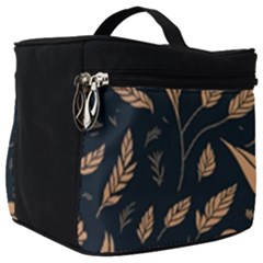 Background Pattern Leaves Texture Make Up Travel Bag (big) by Maspions