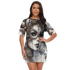 Woman In Space Just Threw It On Dress by CKArtCreations