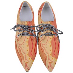 Lines Abstract Colourful Design Pointed Oxford Shoes