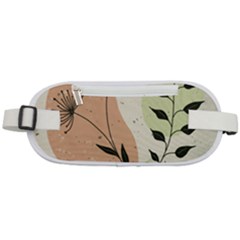Flora Floral Flower Nature Plant Doodle Rounded Waist Pouch by Maspions