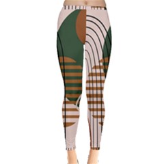 Line Forms Art Drawing Background Inside Out Leggings