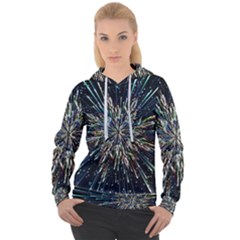 Ice Crystal Background Shape Frost Women s Overhead Hoodie by Maspions