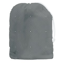 Abstract Diagonal Stripe Pattern Seamless Drawstring Pouch (3xl)
