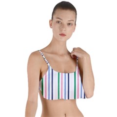 Stripes Pattern Abstract Retro Vintage Layered Top Bikini Top  by Maspions