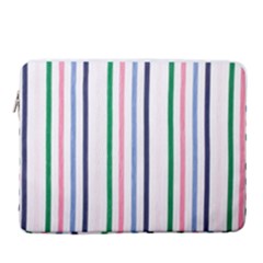 Stripes Pattern Abstract Retro Vintage 16  Vertical Laptop Sleeve Case With Pocket by Maspions