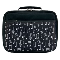 Chalk Music Notes Signs Seamless Pattern Lunch Bag by Ravend