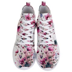 Flora Floral Flower Petal Men s Lightweight High Top Sneakers by Maspions