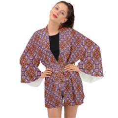 Pattern Mandala Seamless Long Sleeve Kimono