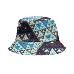 Fractal Triangle Geometric Abstract Pattern Bucket Hat