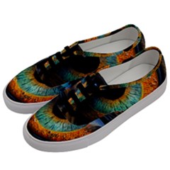 Eye Bird Feathers Vibrant Men s Classic Low Top Sneakers by Hannah976