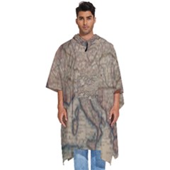 Old Vintage Classic Map Of Europe Men s Hooded Rain Ponchos