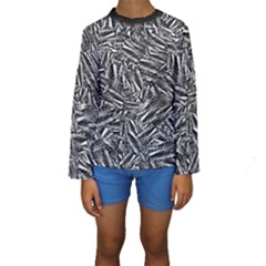 Monochrome Mirage Kids  Long Sleeve Swimwear