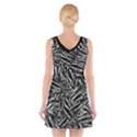 Monochrome Mirage V-Neck Sleeveless Dress View2