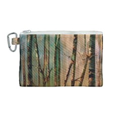 Woodland Woods Forest Trees Nature Outdoors Cellphone Wallpaper Mist Moon Background Artwork Book Co Canvas Cosmetic Bag (medium) by Grandong