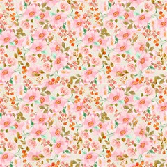 Pink Roses Fabric
