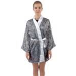 IntricaShine Long Sleeve Satin Kimono