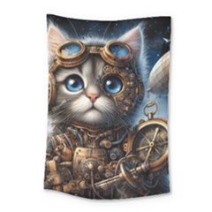 Maine Coon Explorer Small Tapestry by CKArtCreations