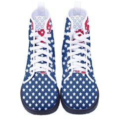 Illustrations Stars Women s High-top Canvas Sneakers
