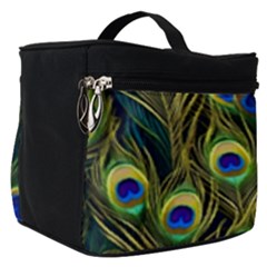Peacock Pattern Make Up Travel Bag (small) by Maspions