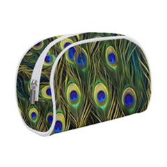 Peacock Pattern Make Up Case (small) by Maspions