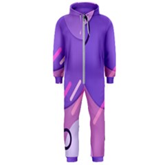 Colorful Labstract Wallpaper Theme Hooded Jumpsuit (men)