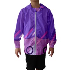 Colorful Labstract Wallpaper Theme Kids  Hooded Windbreaker