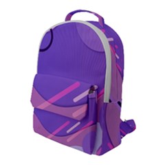 Colorful Labstract Wallpaper Theme Flap Pocket Backpack (large)