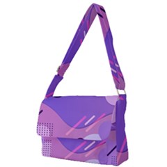 Colorful Labstract Wallpaper Theme Full Print Messenger Bag (l)
