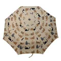 Cat Pattern Texture Animal Folding Umbrellas by Maspions