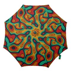 Paper Cut Abstract Pattern Hook Handle Umbrellas (small)