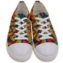 Paper Cut Abstract Pattern Women s Low Top Canvas Sneakers View1