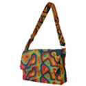 Paper Cut Abstract Pattern Full Print Messenger Bag (M) View1