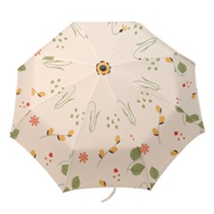 Spring Art Floral Pattern Design Folding Umbrellas by Maspions