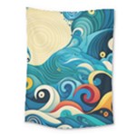 Waves Wave Ocean Sea Abstract Whimsical Medium Tapestry