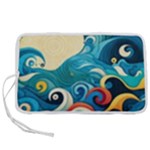 Waves Wave Ocean Sea Abstract Whimsical Pen Storage Case (M)