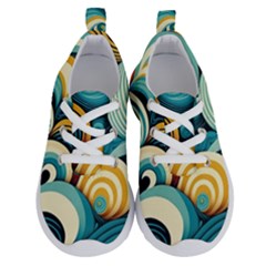 Wave Waves Ocean Sea Abstract Whimsical Running Shoes