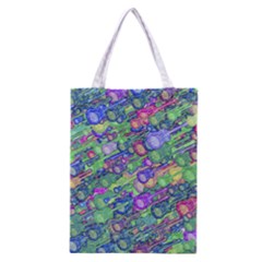 Sktechy Style Guitar Drawing Motif Colorful Random Pattern Wb Classic Tote Bag by dflcprintsclothing