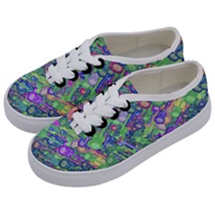 Sktechy Style Guitar Drawing Motif Colorful Random Pattern Wb Kids  Classic Low Top Sneakers by dflcprintsclothing