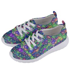 Sktechy Style Guitar Drawing Motif Colorful Random Pattern Wb Women s Lightweight Sports Shoes by dflcprintsclothing