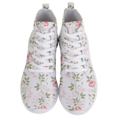 Flowers Roses Pattern Nature Bloom Men s Lightweight High Top Sneakers by Grandong