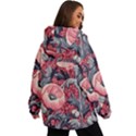 Vintage Floral Poppies Women s Ski and Snowboard Waterproof Breathable Jacket View4