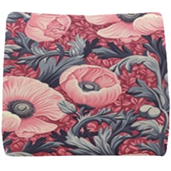 Vintage Floral Poppies Seat Cushion
