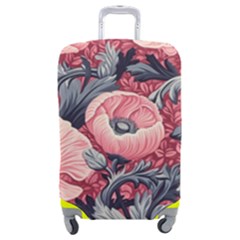 Vintage Floral Poppies Luggage Cover (medium)