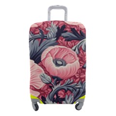 Vintage Floral Poppies Luggage Cover (small)