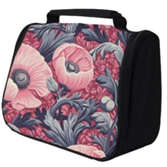 Vintage Floral Poppies Full Print Travel Pouch (big)