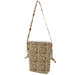 Floral Design Folding Shoulder Bag